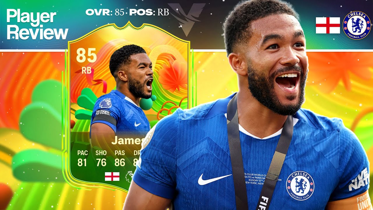 85 МИРОВОГО ТУРА ОБЗОР ИГРОКА РИС ДЖЕЙМСА 🌎 l FC26 ULTIMATE TEAM