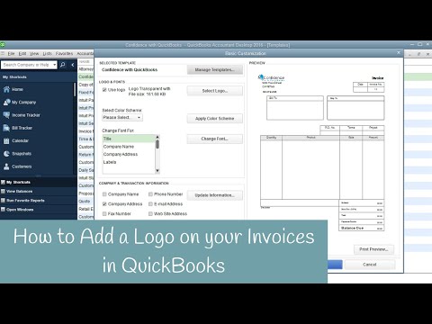 How to add a logo to your invoice in QuickBooks