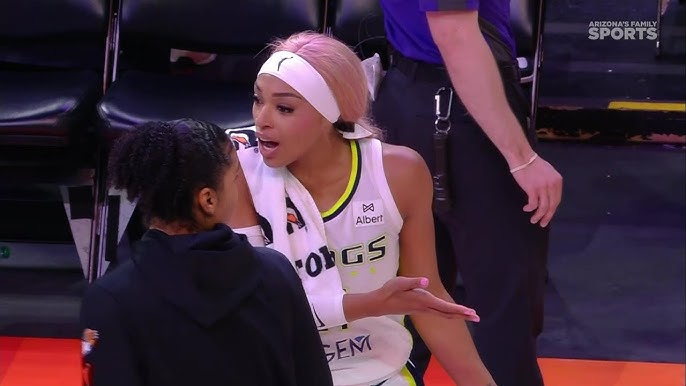 👀 DiJonai Carrington & Satou Sabally get into it post game | Dallas Wings  WNBA women's basketball - YouTube