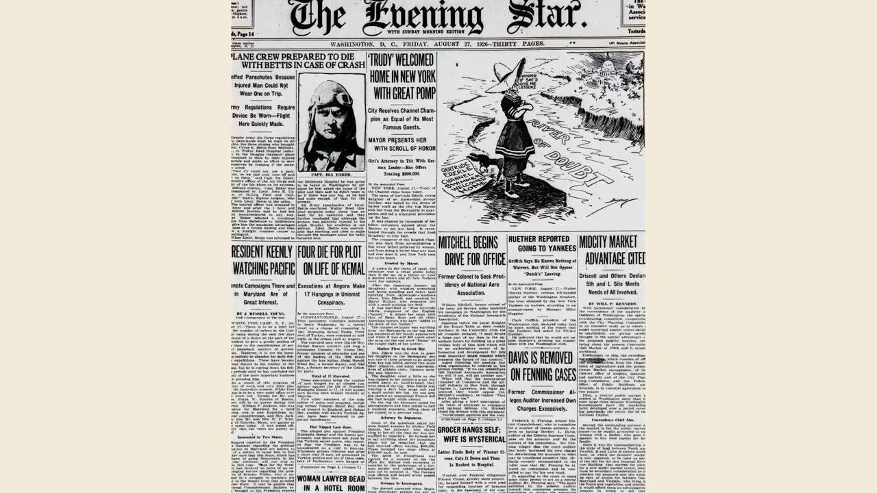 Two Cents for 30 Pages — D.C.'s Evening Star, Aug. 27, 1926 