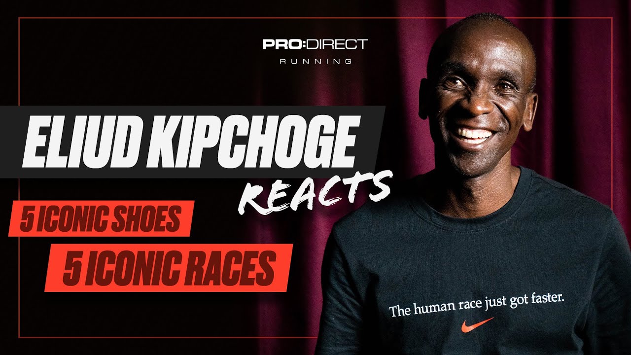 Eliud Kipchoge Reacts 👀 5 Iconic Shoes, 5 Iconic Races - Youtube