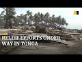 Aid to Tonga starts arriving amid looming food and water shortages from underwater volcano eruption