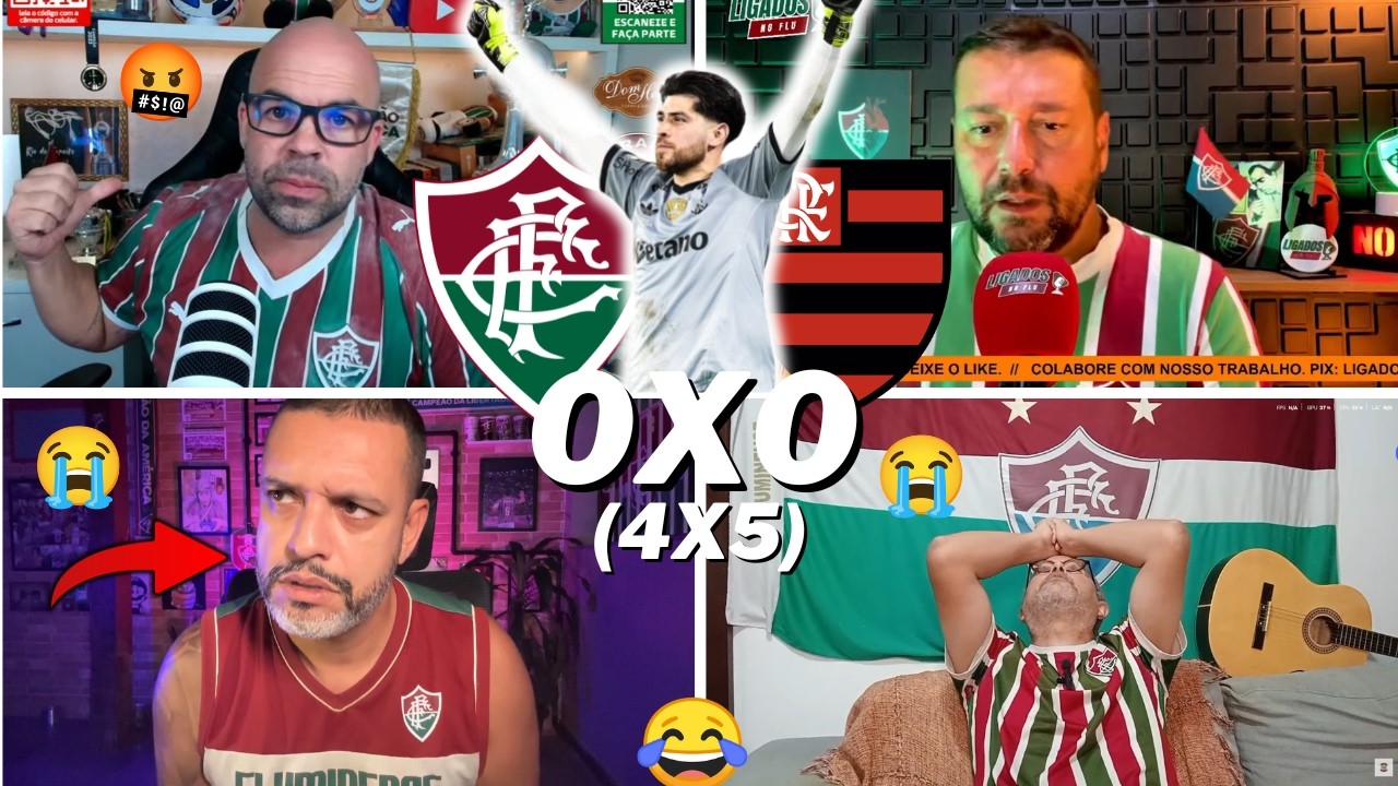 REAÇÕES DOS TRICOLORES REVOLTADOS | FLUMINENSE 0(4X5)0 FLAMENGO - TRI CAMPEÃO CARIOCA - VAMOS RIR KK
