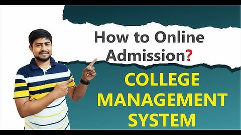 Part - C35 : Online Admission in College Management Software