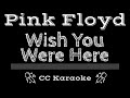Pink Floyd • Wish You Were Here (CC) [Karaoke Instrumental Lyrics]