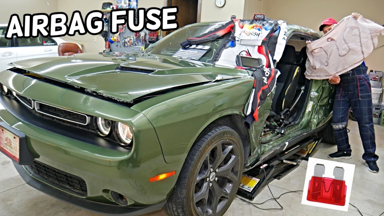 DODGE CHALLENGER AIRBAG CONTROL MODULE FUSE LOCATION REPLACEMENT, AIR