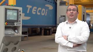 TECOI: 4.0 Collaborative Cell for processing naval panels with two FANUC CNCs