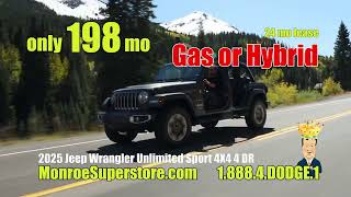 Monroe Superstore Your Choice Lease @ Only $198 Jeep Wranglers