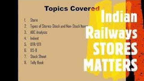 STORES MATTERS (हिंदी में) ! Stock and Non Stock Item ! DS8 ! Stock Sheet ! Tally Book ! IR Stores