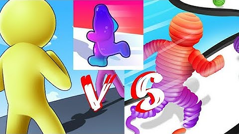 Giant Rush Vs Rope Man VS Blob Runner 3D Gameplay Walkthrough ( Android & IOS GamePlays )