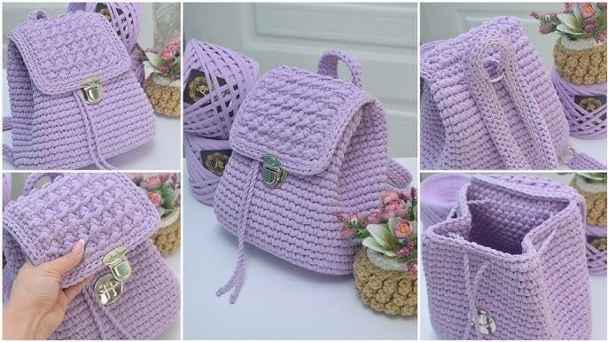 Crochet backpack pattern, crochet backpack DIY, Step by step - Inspire  Uplift