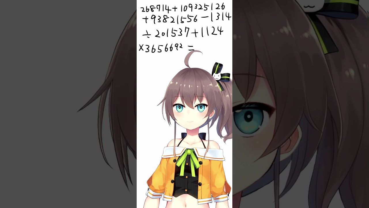 Maths VTuber over 9000 level meme