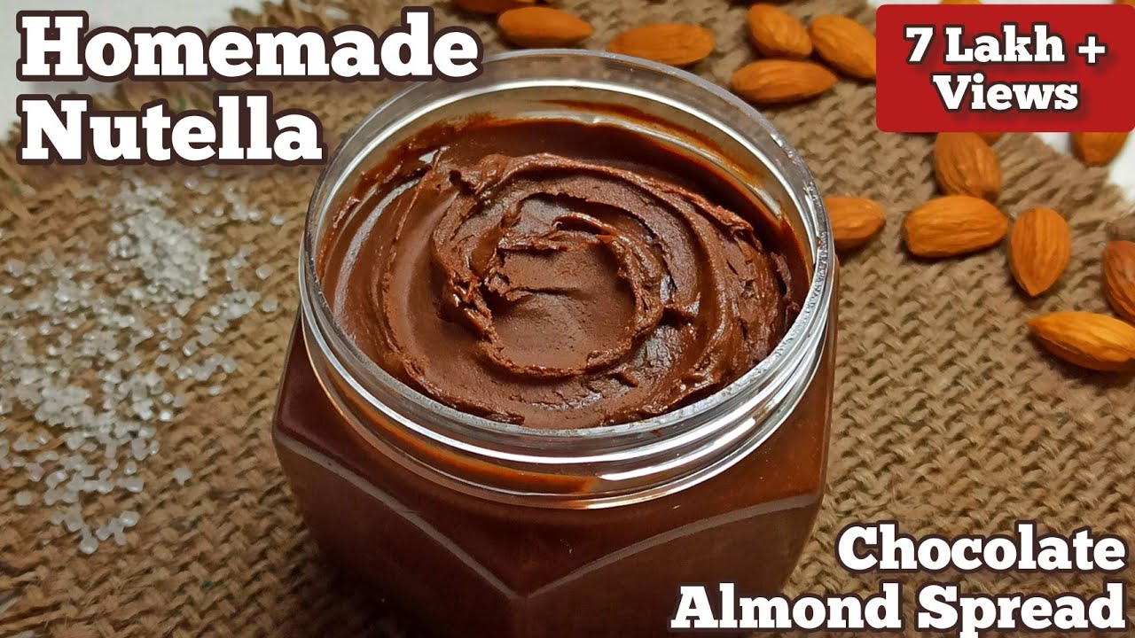 Homemade Nutella | Delicious Chocolate Almond Spread Recipe