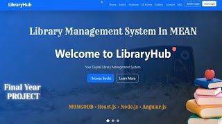 Library Management System Project in MEAN Stack | MEAN Stack Project 2026