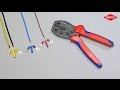Vidéo: Pince à sertir Knipex PreciForce 220 mm — cosses isolées 0,5–6 mm² (réf. 97 52 36)