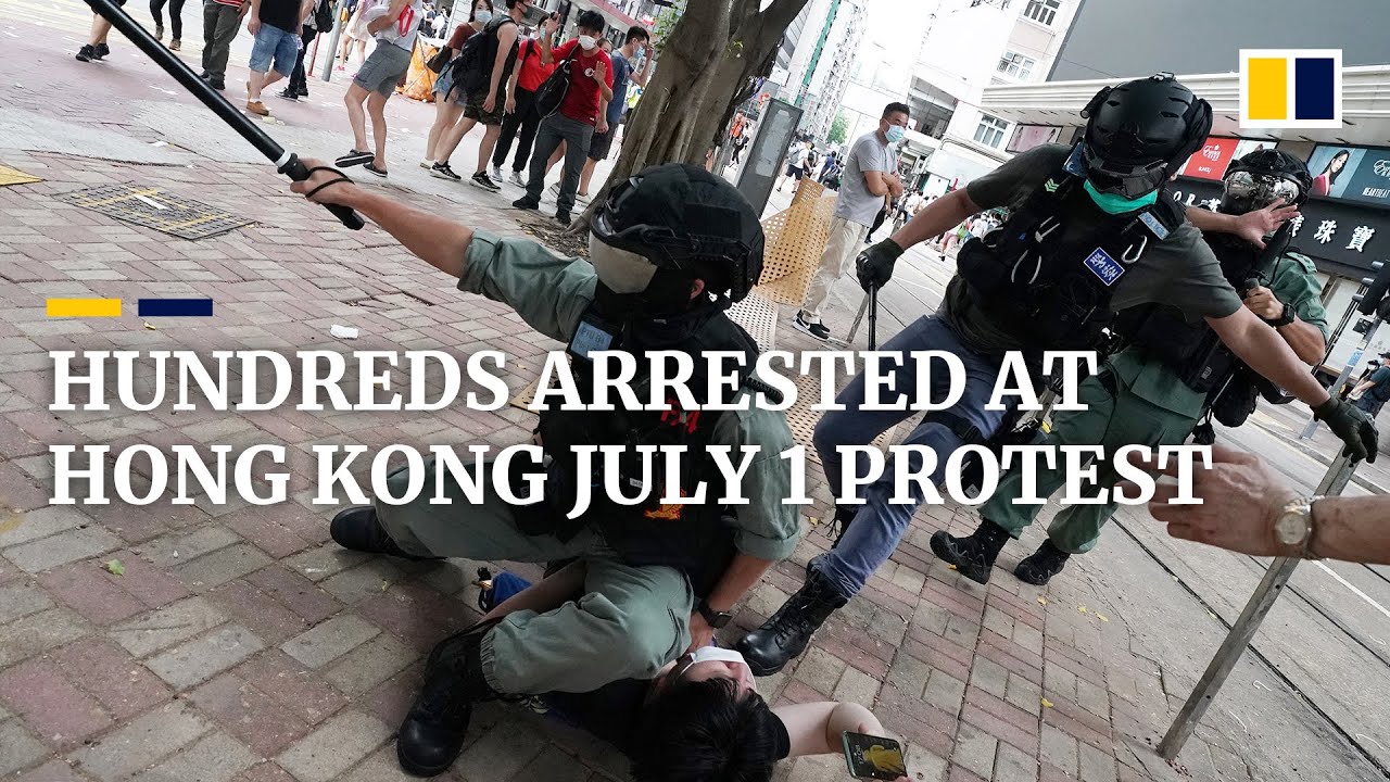 Hundreds arrested, thousands protest in Hong Kong during first day under new national security law Hundreds arrested, thousands protest in Hong Kong during first day under new national security law