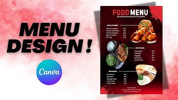Restaurant Food Menu Design in Canva | Menu Card