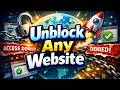 How to Unblock Websites (School Computer, iPhone, Android, Chrome) 2026