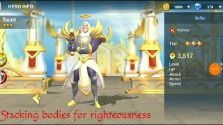 Idle War: Legendary Heroes Saint Voice over screenshot 4