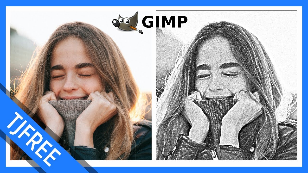 Making a Line Drawing from your Reference Photo using GIMP  YouTube  Notes GIMP is a free Photoshopli  Photo to line drawing Gimp tutorial  Gimp photo editing