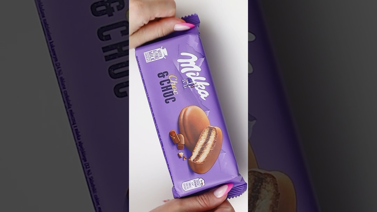 Does the package lie? Milka Choc & Choc💥 #shortsvideo #milkachocolate #milka #cookies #satisfying