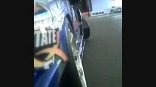 long side brake in to 1st corner