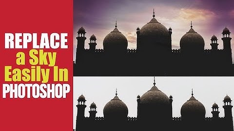 How to Change Sky into Awesome in Photoshop - Add Sunset to Boring Sky Easily & Quickly