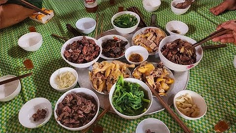 Đặc sản toàn món ngon chuột rừng rau đắng quả tê răng. Nguyễn Tất Thắng