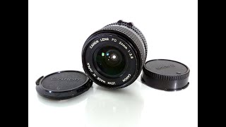 Canon New FD 24mm F2.8 - YouTube