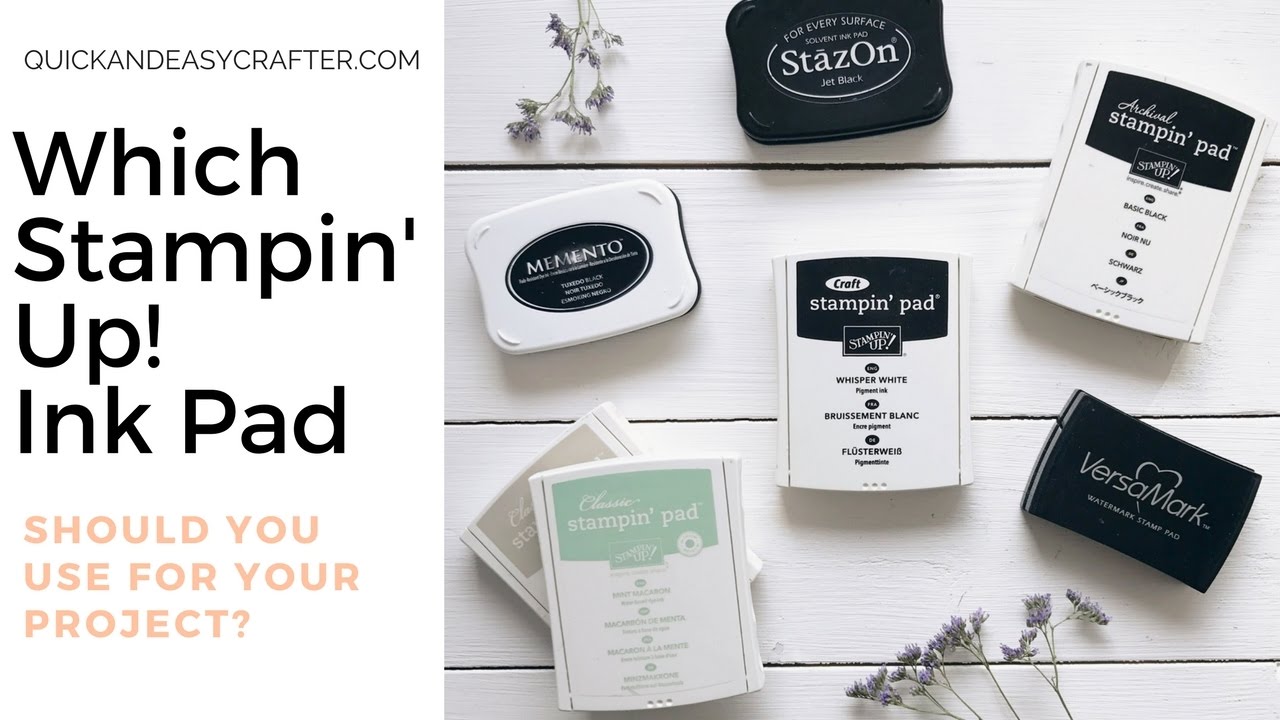 Project Go Create! The Basics Stampin' Up!'s ink pads YouTube