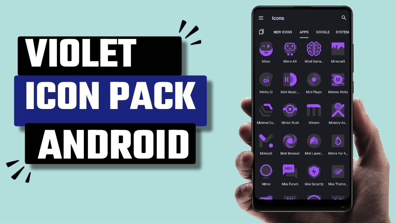 Best Violet Purple Icon Pack App for Android