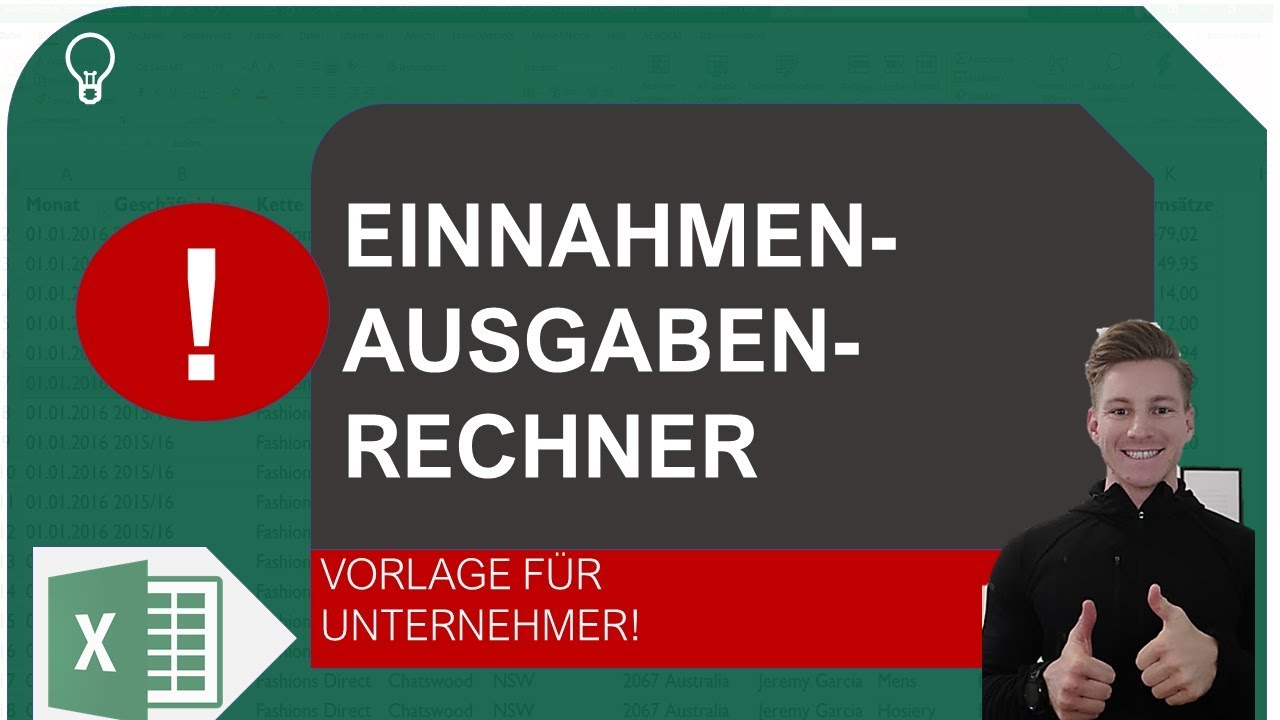 New Einnahmen-Ausgaben-Rechner Vorlage für Selbstständige I Excelpedia