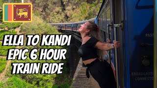 THE WORLD-FAMOUS TRAIN RIDE | Backpacking adventure from Ella to Kandy