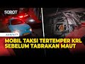 Penampakan Taksi Tertemper KRL Sebelum Tabrakan KA Argo Bromo Anggrek di Bekasi Timur