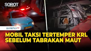 The Taxi That Was Hit By The Commuter Train Before The Collision With The Argo Bromo Anggrek Trai