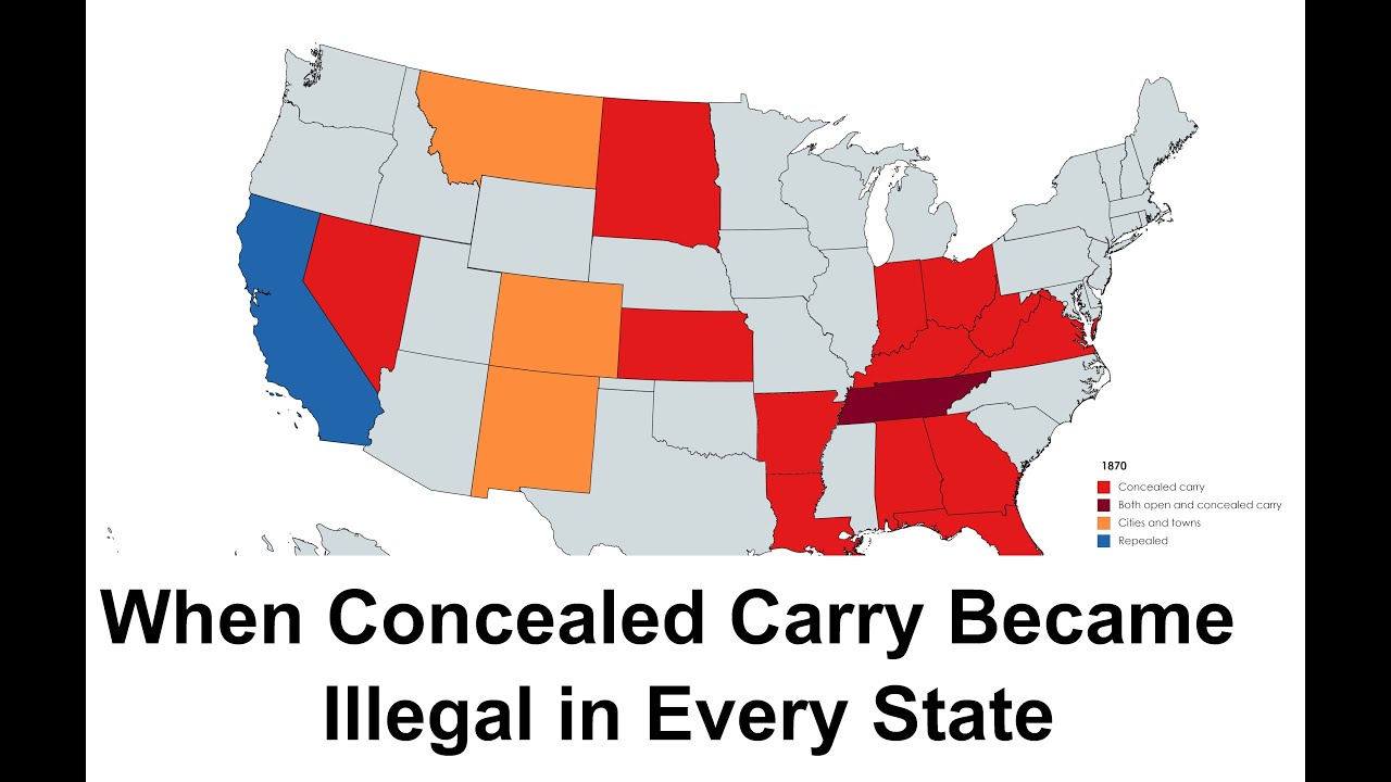 When Concealed Carry Became Illegal in Every State YouTube