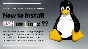 How to Install SSH on any Linux |Ubuntu, Kali, Parrot, Debian|  Techimind |