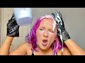 BLEACHED Hair 3 Times In 2 Hours | Pink To Blonde   FAIL!!