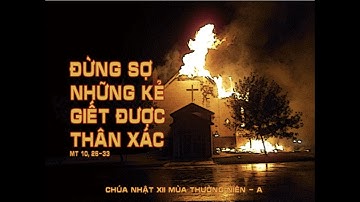 ĐỪNG SỢ_Chúa nhật XII thường niên năm A_Giảng lễ của Đức cha Phêrô Nguyễn Văn Khảm