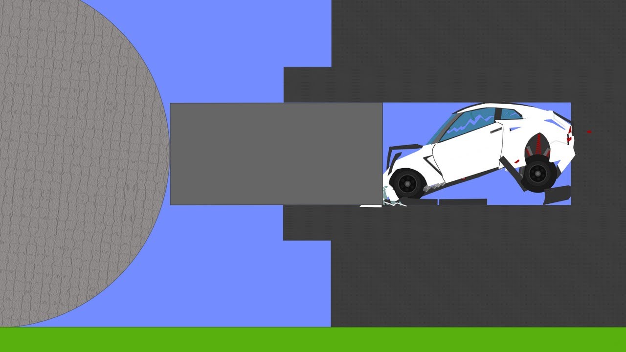 Extreme car Destruction in Algodoo