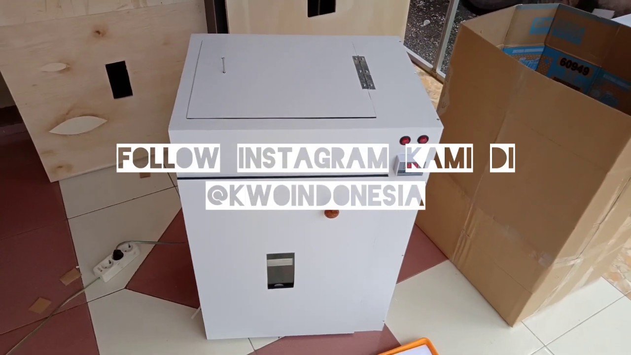 MESIN PENETAS TELUR MODERN - FULL OTOMATIS DIGITAL KAP 200 BUTIR PRODUK KWO INDONESIA