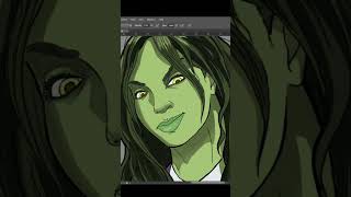 Drawing She-Hulk Digital Art
