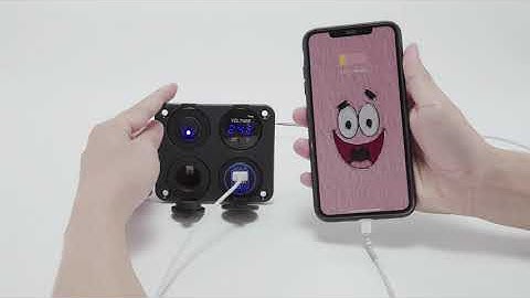 Kohree 12V 4in1 Power Outlet Switch Panel - How to Wire Kohree USB charger socket