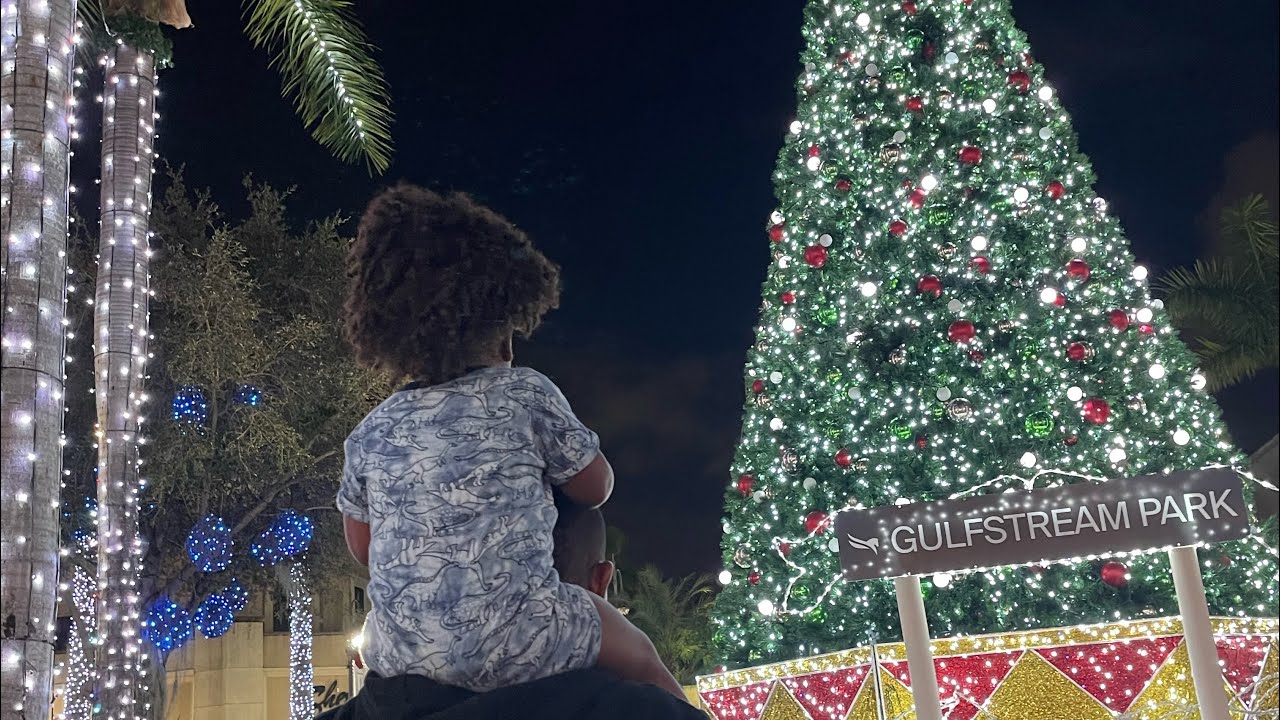 Christmas light show at Gulfstream YouTube