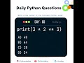 Python Coding challenge - Day 68 | What is the output of the following Python code? #maths