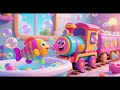 Bubble Train Meets Singing Bath Fish Toy | Nursery Rhymes & Kids Songs