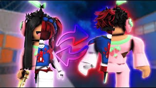 MM2, but I GENDER SWAP w/ @realauiciq ( Murder Mystery 2 ) screenshot 5