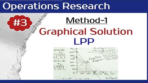 Graphical Method in Linear Programming Problem | corner solution method| Lecture.03