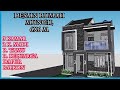 Desain Rumah Kecil Istimewa 6x6 Meter/ 3 Kamar + Balkon