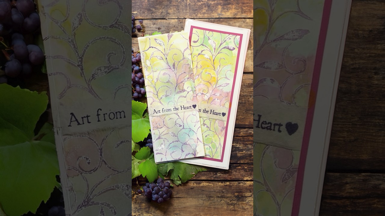 How to use Embossing Powder with versamark on a stencil with a new technique, products on website